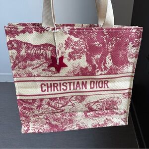 Christian Dior Dioriviera Novelty Straw Tote Bag